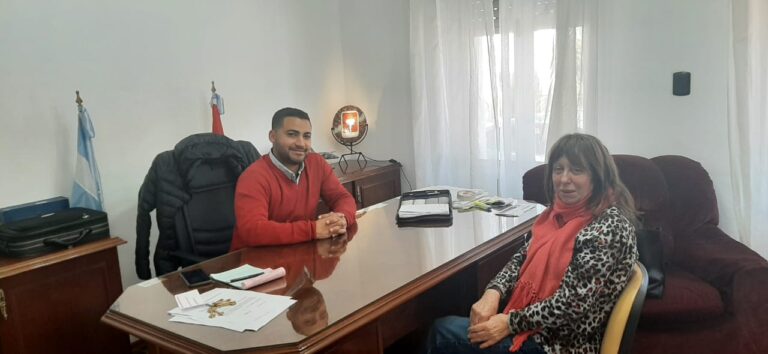 Berra visitó la comuna y habló con Tramannoni sobre los proyectos futuros