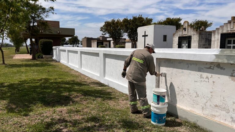 La comuna realizó importantes trabajos de restauración del cementerio local