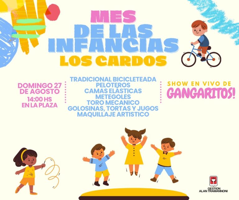 DOMINGO 27 – Se viene un gran festejo del mes de las infancias