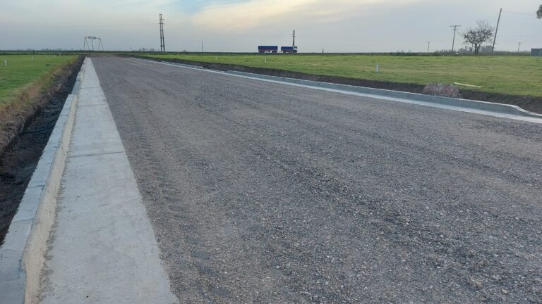Se culmina la calle del flamante loteo